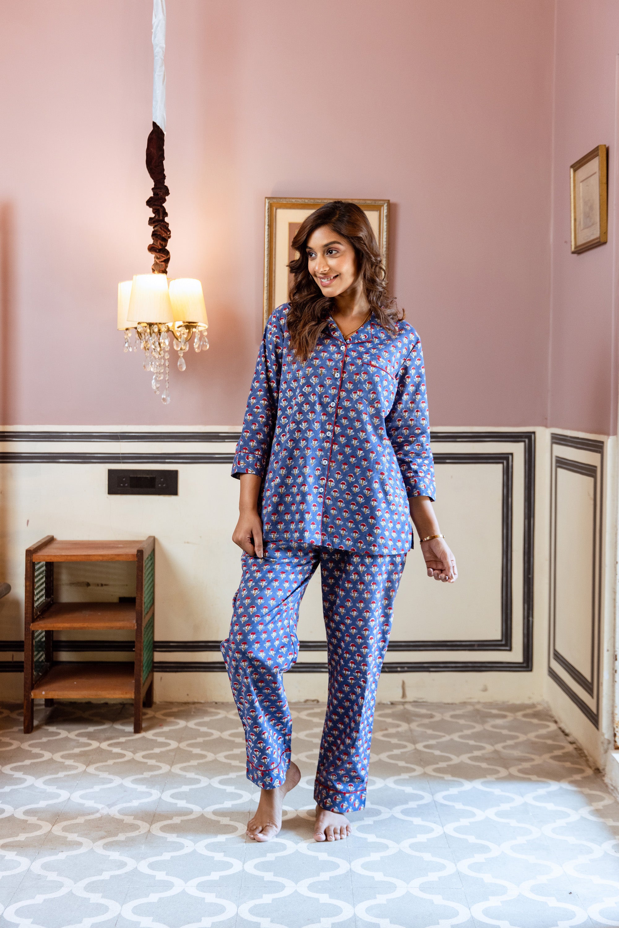 Ladies Pyjama Sets UK Block Print Pyjamas Rooh London