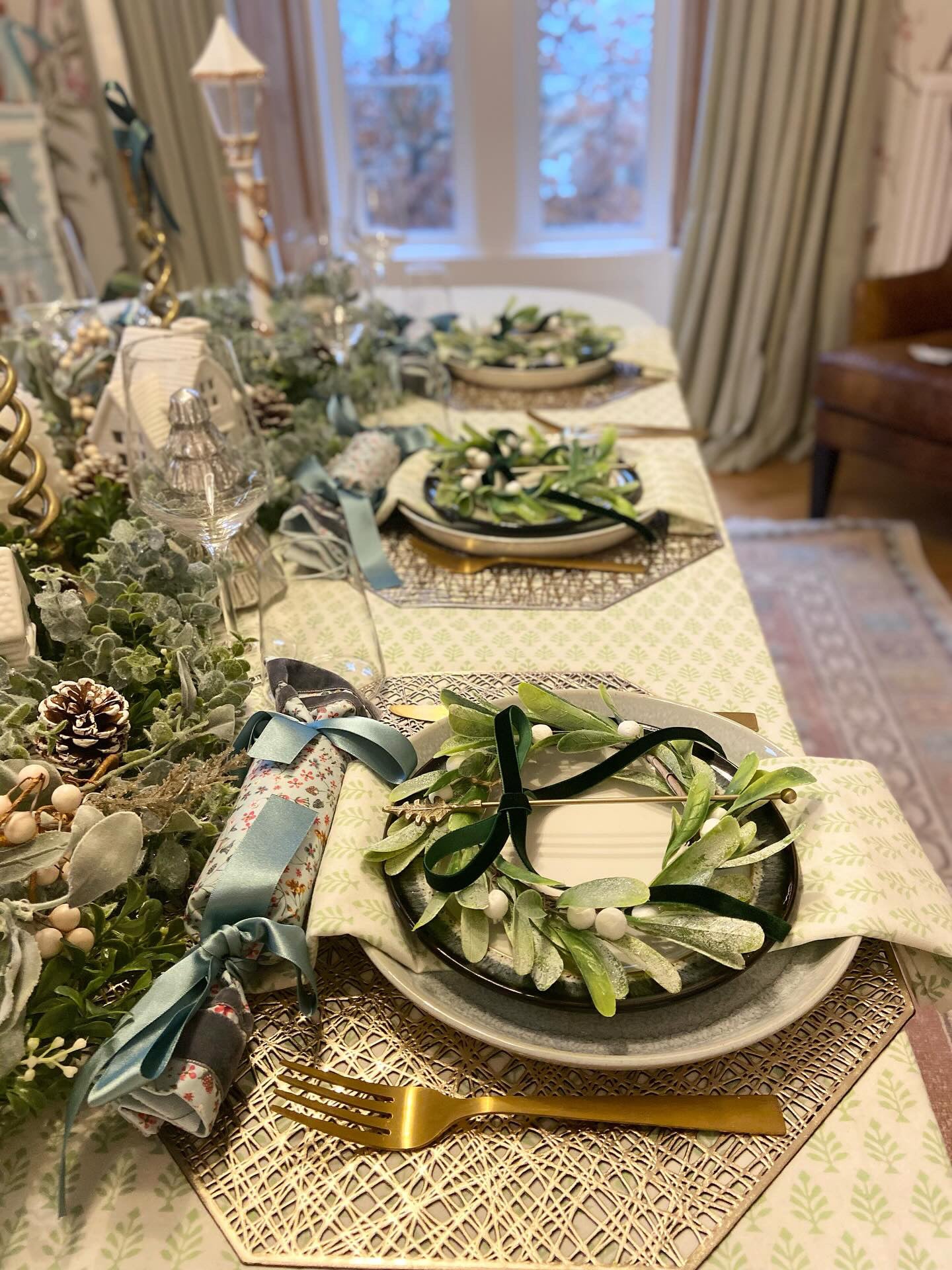 NEEM BLOCK PRINT TABLECLOTH