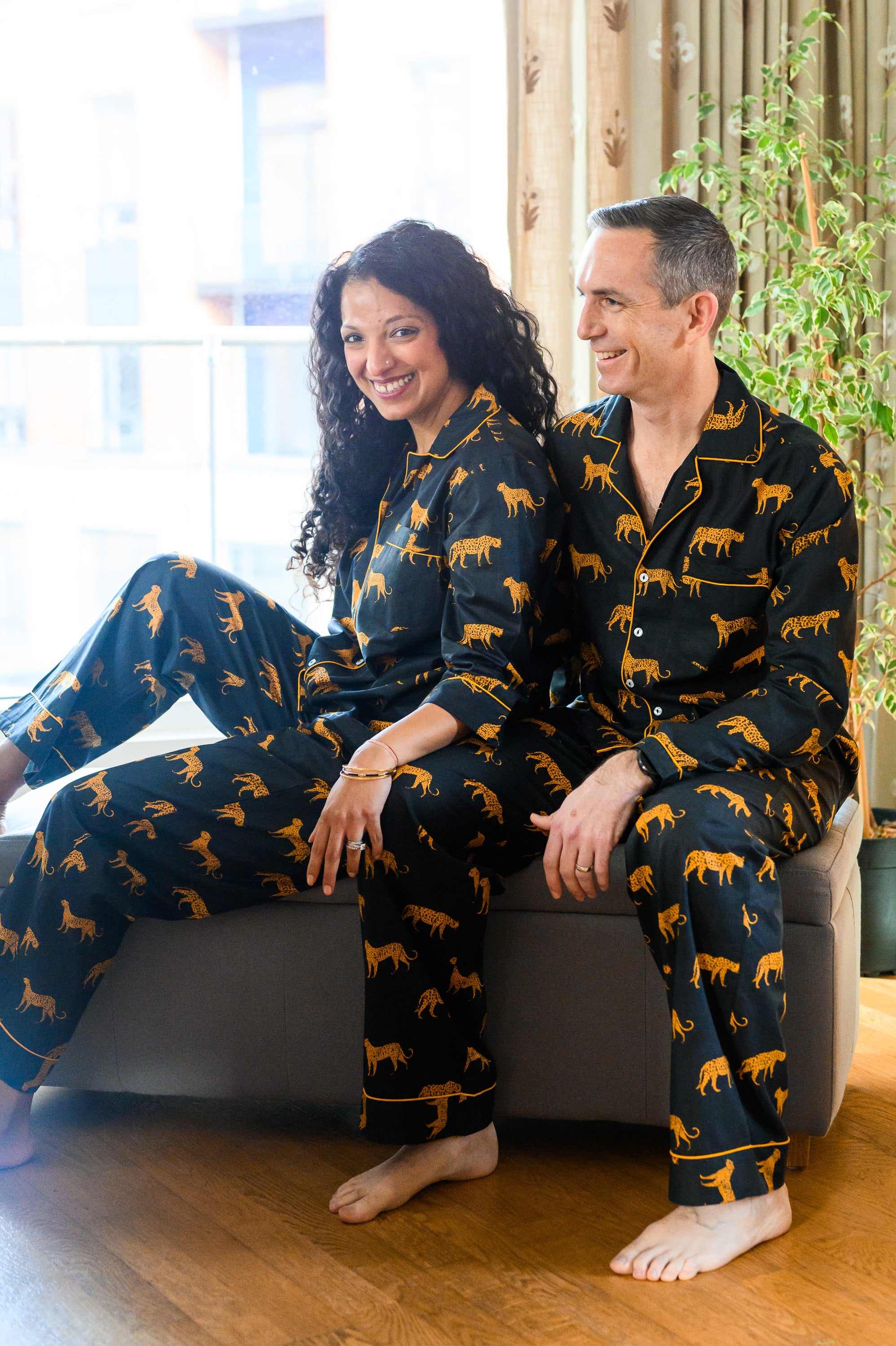 Men's leopard online pajamas