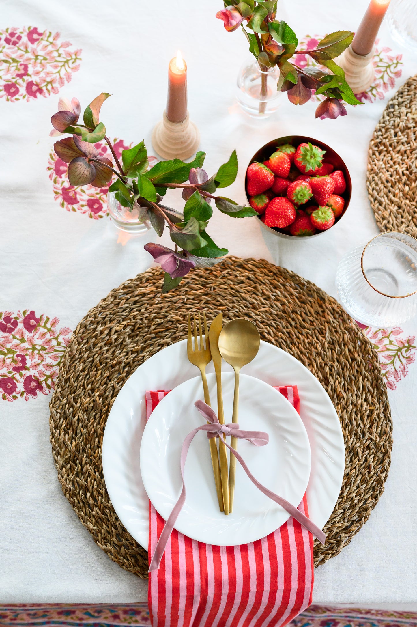 JAIPUR STRIPE BLOCK PRINT NAPKINS